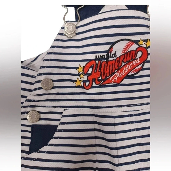 Kindergear Vintage Overalls And  Short Sleeve Top Set Size 3-6 Months - Picture 6 of 9